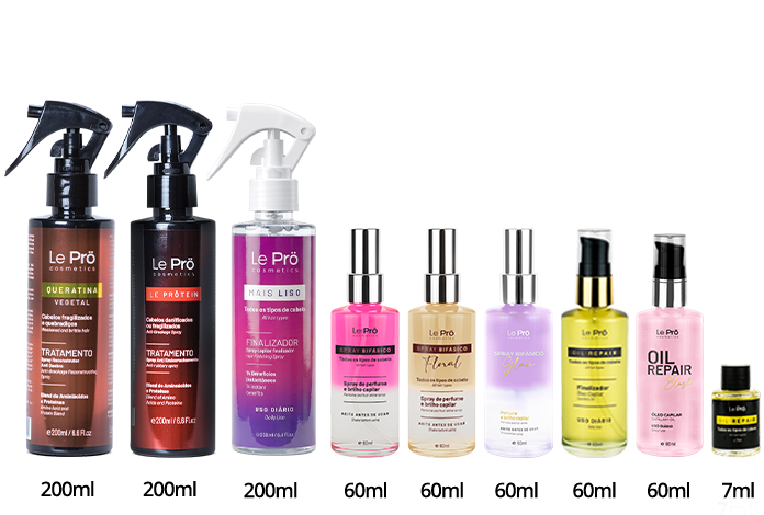 Produtos da linha Lepro Cosmeticos